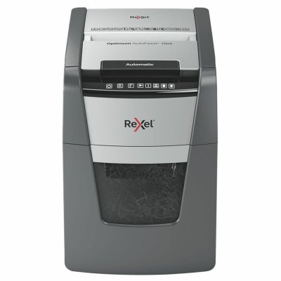 REXEL Destructeur  optimum auto+ 100x - coupe crois&eacute;e - 
