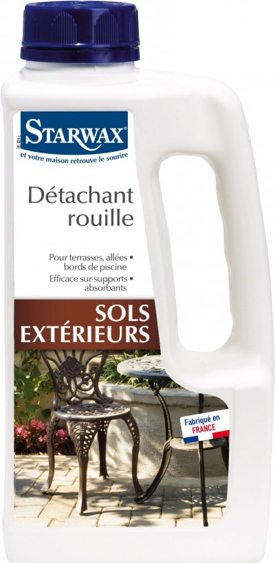 STARWAX D&eacute;tachant rouille pour sols ext&eacute;rieurs 1L 