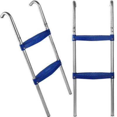 DEUBA  Ladder Trampoline - 90cm 2 marches Crochets de suspension - Plastique