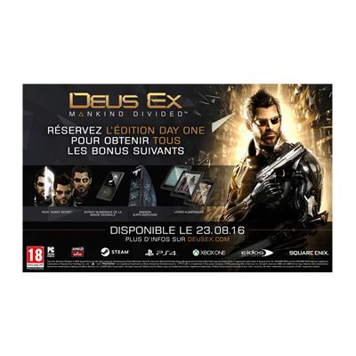 Deus Ex Mankind Divided Edition Steelbook PS4