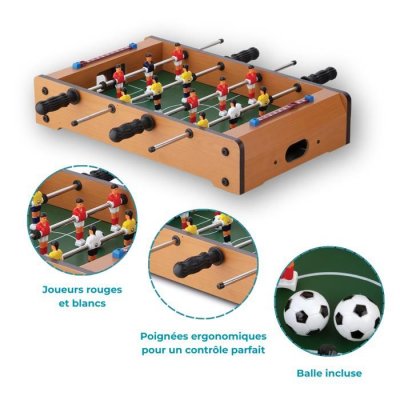 DEVESSPORT  Mini Table Football Table Marron