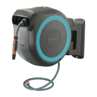 GARDENA D&eacute;vidoir automatique mural RollUp M/L 25m 