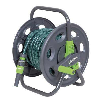 RIBIMEX D&eacute;vidoir RIBILAND PRA-DB-1104 - Enrouleur avec Tuyau d'arrosage - 15 m - &Oslash; 12,5 mm