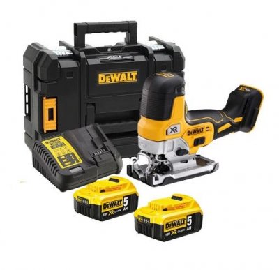 DEWALT  - Scie sauteuse 18V xr (2x5,0 Ah) en coffret tstak DCS335P2