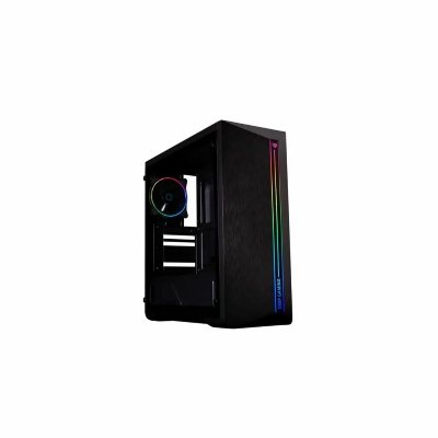 COOLBOX Dgc-a200 usb verre tremp&eacute; micro atx 5 fan noir