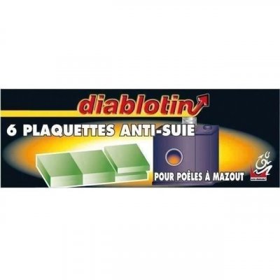 DIABLOTIN  - Anti-suie en plaquette pour poele &agrave; mazout - 6 doses 