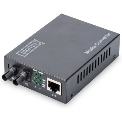 DIGITUS  Convertisseur m&eacute;dias gigabit , RJ45 / ST