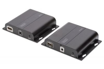 DIGITUS  DS-55122 AV extender AV transmitter & receiver Black