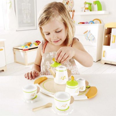 HAPE D&icirc;nette en bois : Service &agrave; th&eacute;