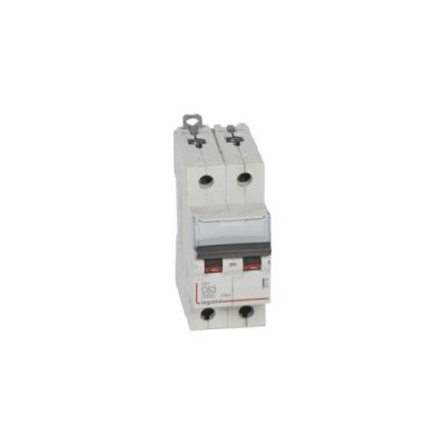 LEGRAND Disjoncteur DX&sup3;6000 10kA arriv&eacute;e haute/d&eacute;part bas vis 2P 63A courbe C - 2 mod