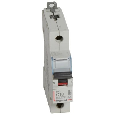 LEGRAND Disjoncteurs monophas&eacute;s DX3 6000-10 ka - courbe c - vis/vis  10A - 407698