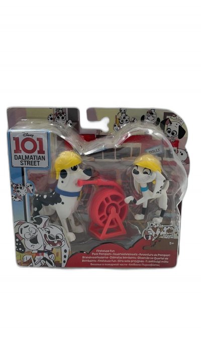 MATTEL Disney 101 Dalmatian Streetset de jeu - Caserne de pompiers 3 pi&egrave;ces 