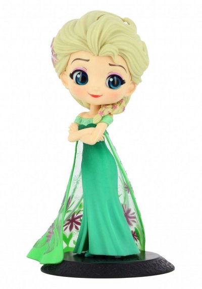 DISNEY  - Figurine Q Posket Elsa Surprise Coordinate Ver. B 14 cm