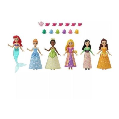 MATTEL Disney Princess Tea Party Minists Doll Jaune