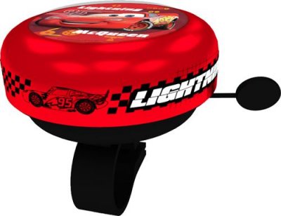 DISNEY  sonnette de v&eacute;lo Gar&ccedil;ons de voitures 55 mm acier rouge/noir
