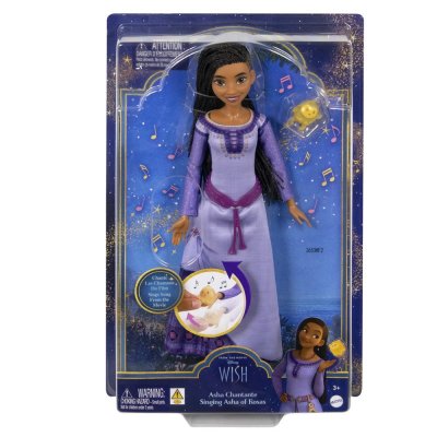 MATTEL Disney Wish - Poup&eacute;e Asha Chantante - Poup&eacute;e - 3 Ans Et +