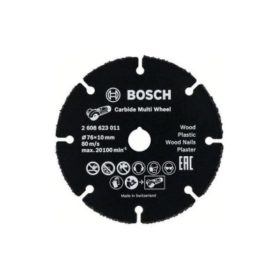 BOSCH Disque &agrave; tron&ccedil;onner D 76 mm CARBIDE Multi Wheel -  - 2608623011