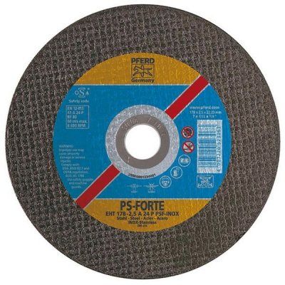 PFERD Disque &agrave; tron&ccedil;onner ps-forte a plat Inox  mm: 230 - Ep. mm: 1.9