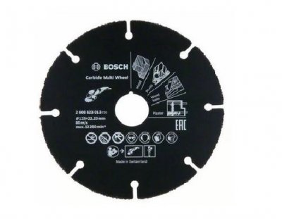 BOSCH Disque carbure Speed multi-usages - 125mm - 