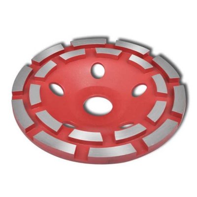 VIDAXL Disque de broyage diamant&eacute; &agrave; double ligne 180 mm 