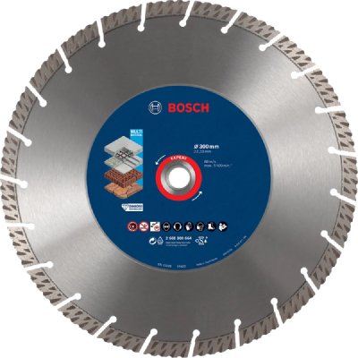 BOSCH Disque Diamant Multi-materiaux Expert 300x22.23x2.8x15mm