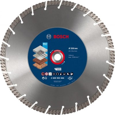 BOSCH Disque Diamant Multi-materiaux Expert 350x20/25.40x3.3x15mm