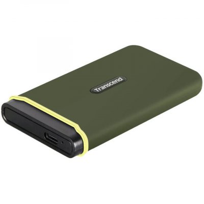 TRANSCEND Disque dur externe  esd380c 2 to vert militaire TS2TESD380C