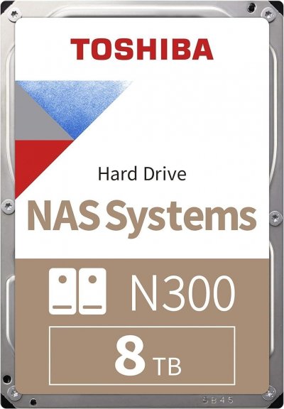 TOSHIBA Disque dur nas  n300 8 tb 7200 rpm HDWG480UZSVA