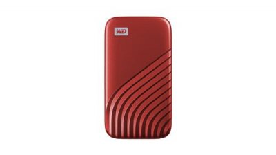 WESTERN DIGITAL Disque SSD externe  My Passport 500Go Rouge