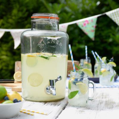 KILNER Distributeur de boisson en verre transparent (5l) drinking