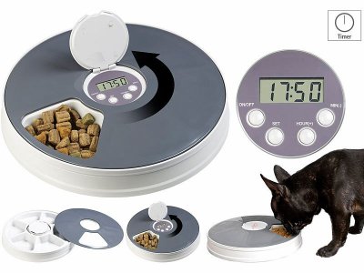 INFACTORY Distributeur programmable de nourriture pour chiens et chats