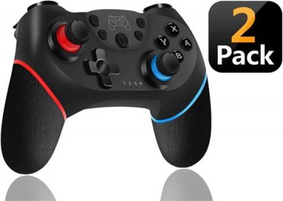 QUMOX Diswoe Manette sans Fil pour Switch-Switch Lite et PC, 6 Axes, avec Bluetooth-Turbo-Double Moteur
