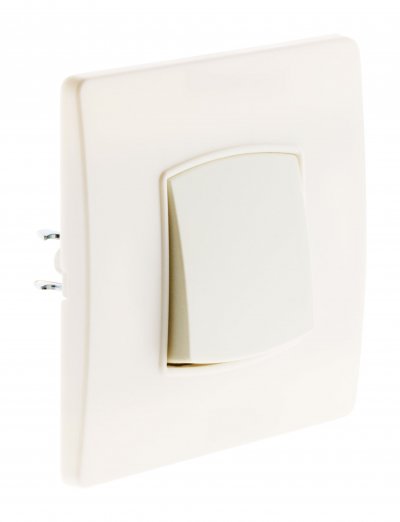 ZENITECH Diwone-Bouton poussoir borne-auto vis + griffes Blanc - Diwone