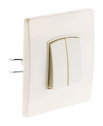 ZENITECH Diwone-Double va et vient borne-auto vis + griffes Blanc - Diwone