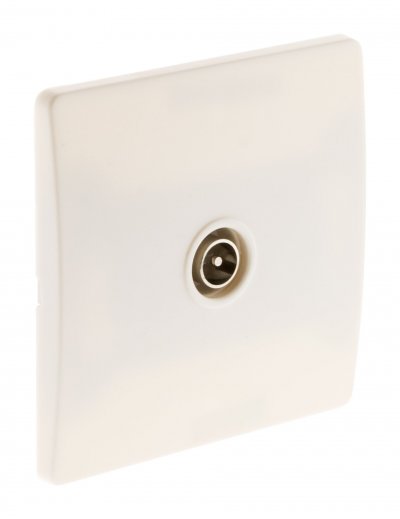 ZENITECH Diwone-Prise TV &Oslash;9,52 vis + griffes Blanc - Diwone