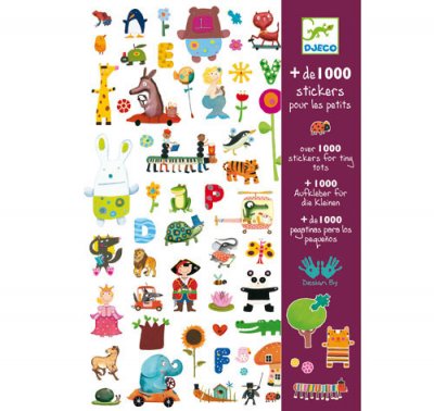 DJECO  1000 Stickers pour les petits