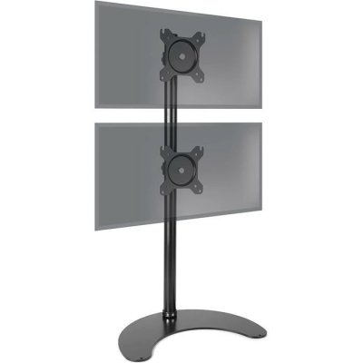 DURONIC Dm15d2v2 bras pour 2 moniteurs d'ordinateur sur socle vesa 75 100 hauteur ajustable