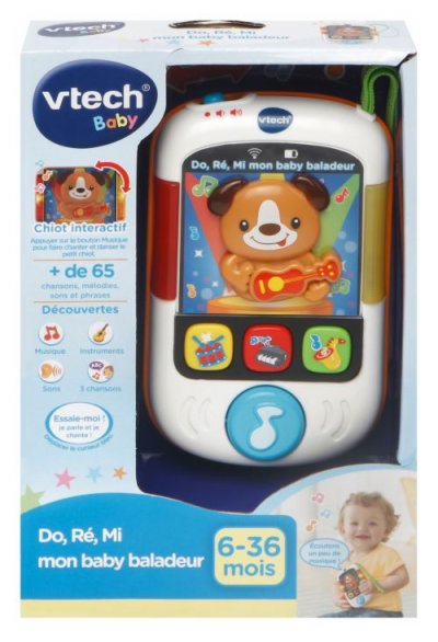 VTECH Do re mi mon baby baladeur Beige 