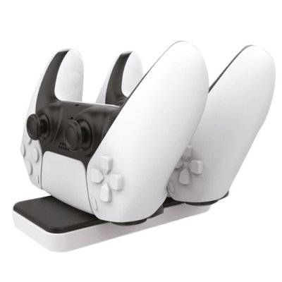 ALPHA OMEGA PLAYERS Dock de charge pour PS5  Blanc et noir