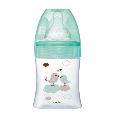 DODIE  - Biberon Initiation+ Verre 150ml Vert Oiseaux 