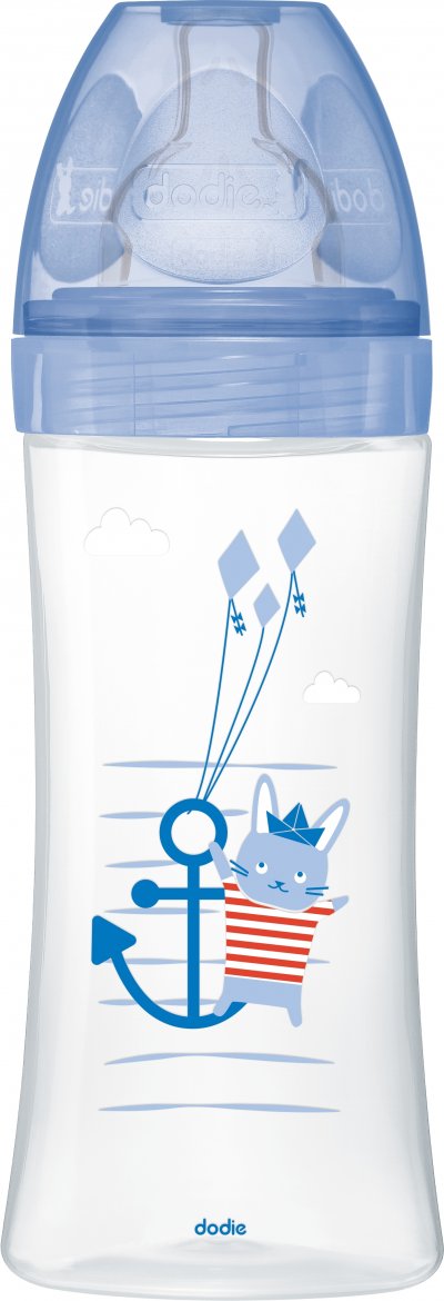 Dodie Biberon Sensation+ Anti-Coliques +6m Lapin 330ml 