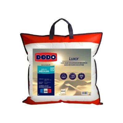 DODO  - Oreiller luxor 60x60 cm - 100% Coton - Effet Duvet