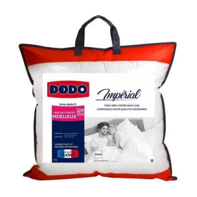 DODO  Oreiller moelleux Imperial - 60 x 60 cm - Blanc