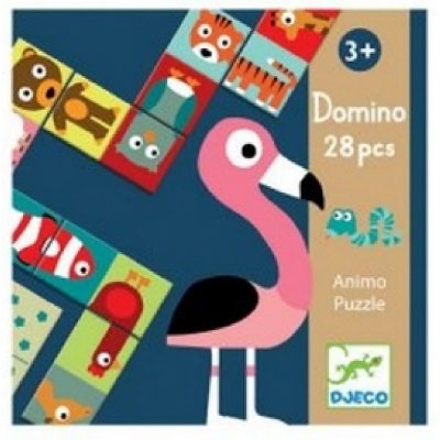 DJECO Domino 28 pi&egrave;ces  Animo-Puzzle
