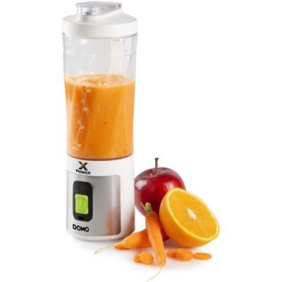 DOMO -ELEKTRO  Mixeur portable pour smoothie X-Power to go 120W, blanc DO752BL