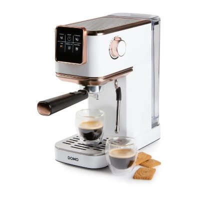 DOMO  ESPRESSOMASCHINE 20Bar Machine &agrave; expresso blanc