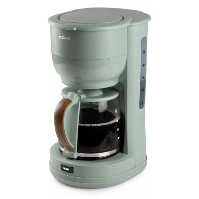 DOMO  Wood You Semi-automatique Machine &agrave; caf&eacute; filtre 1,25 L