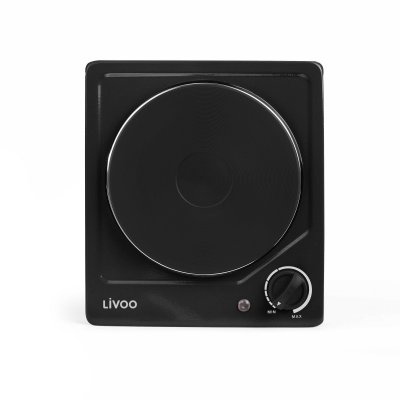 LIVOO Domoclip DOC167N - Plaque chauffante &eacute;lectrique - 1.5 kWatt - noir