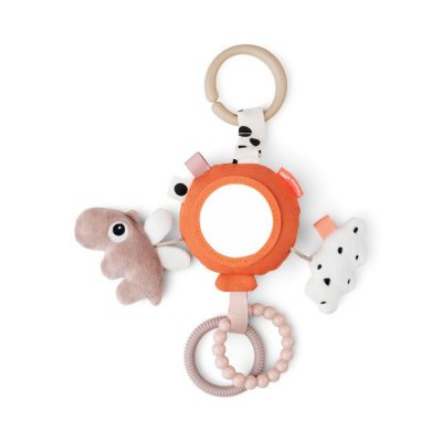 DONE BY DEER  To Go Activity Mirror Happy Clouds Orange