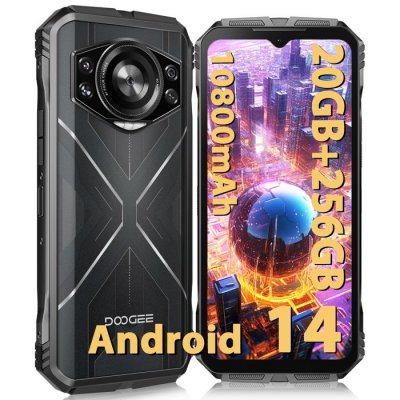 DOOGEE  S Cyber (NFC - 6.58'' - 256 Go, 8 Go RAM - 10 800 mAh) Argent